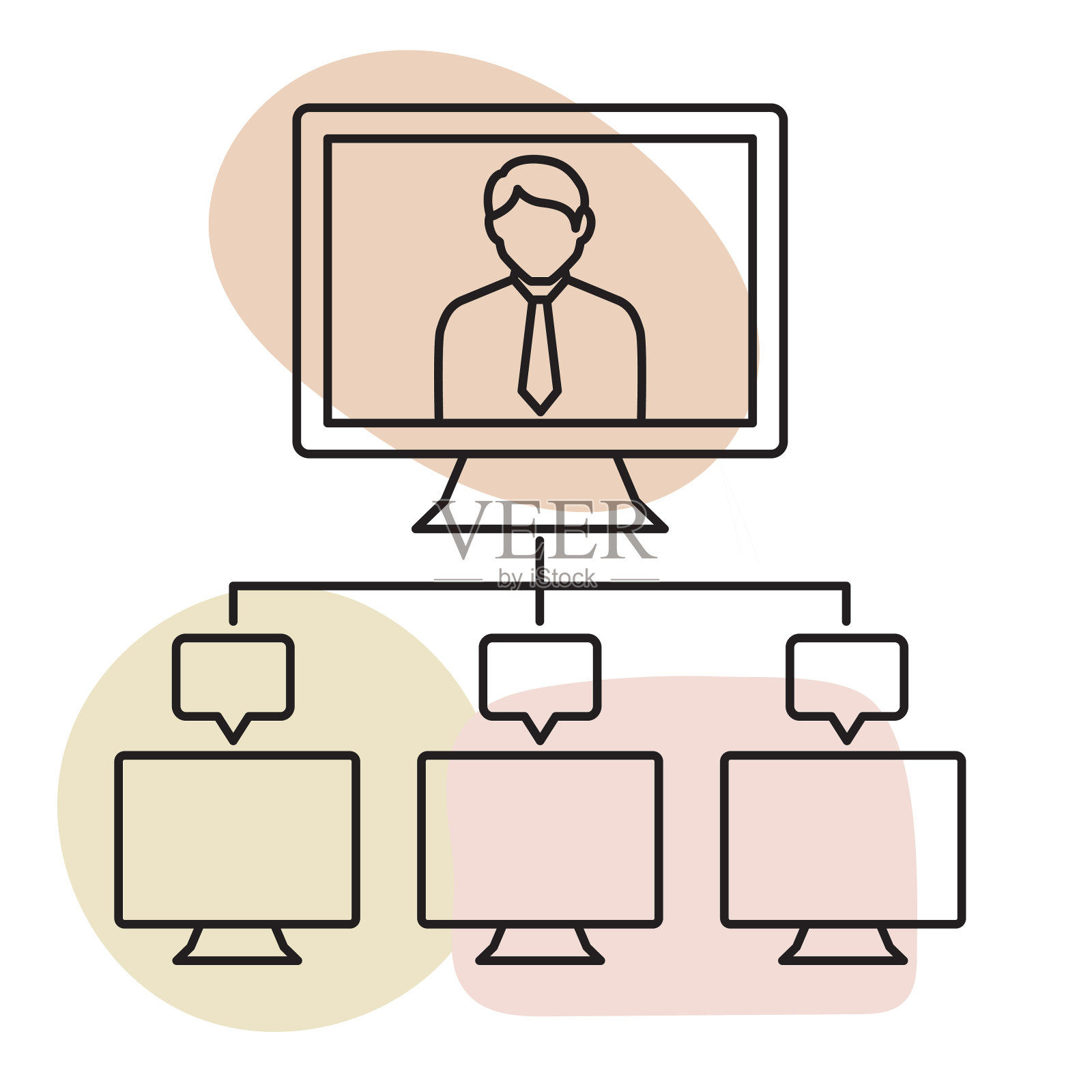 带有可编辑笔触的主页线图标插画图片素材