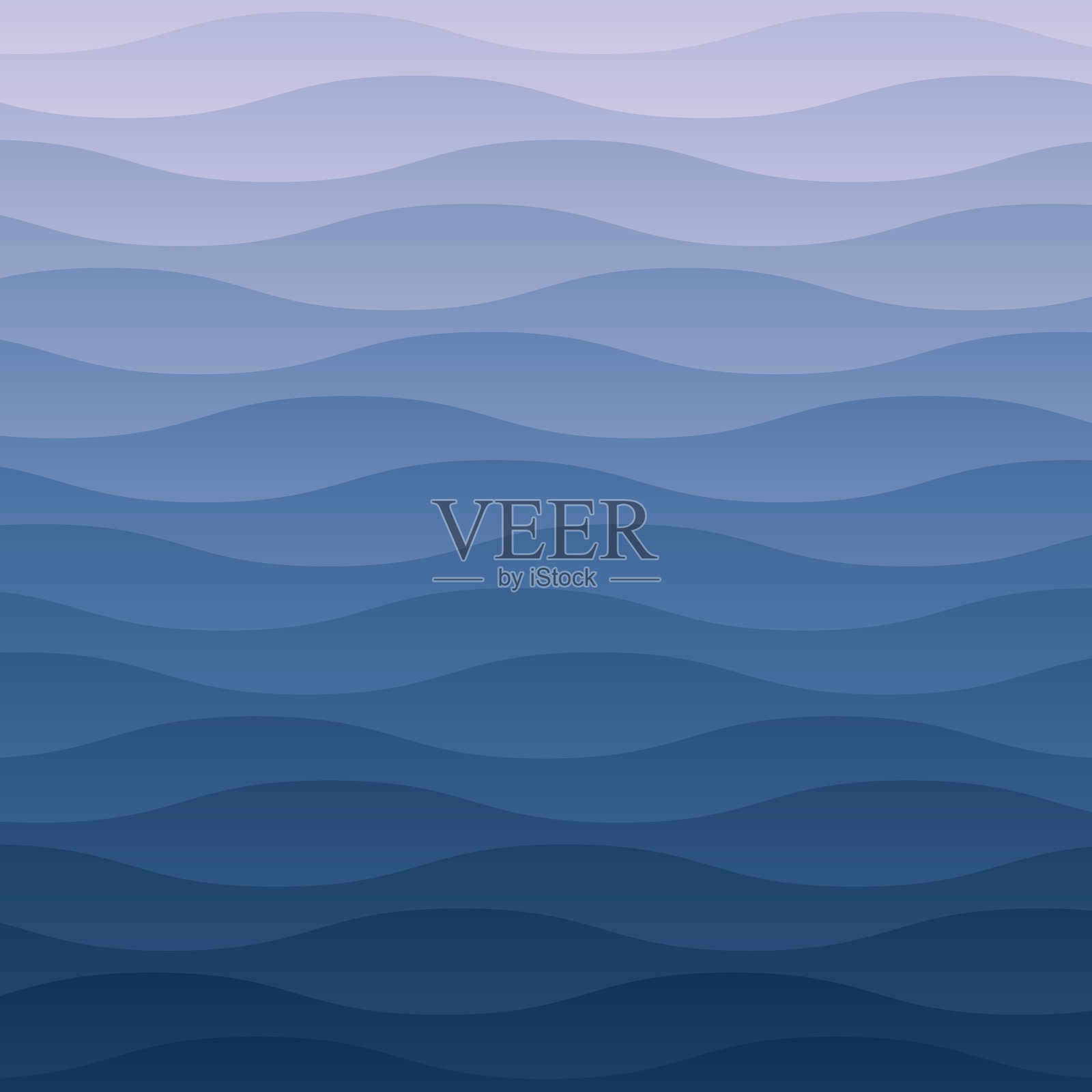 新潮的几何背景与蓝色抽象波插画图片素材