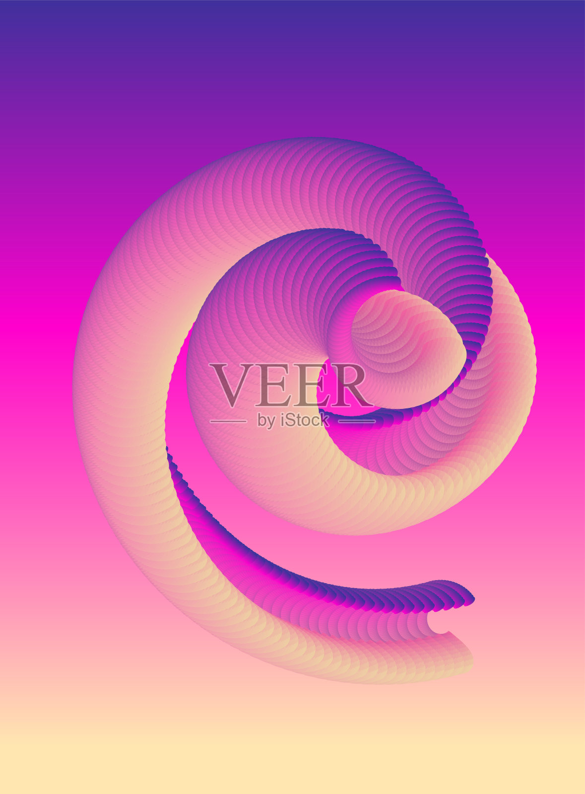 抽象的未来壁纸。创意多彩的背景-插图，图案，霓虹灯，液体插画图片素材