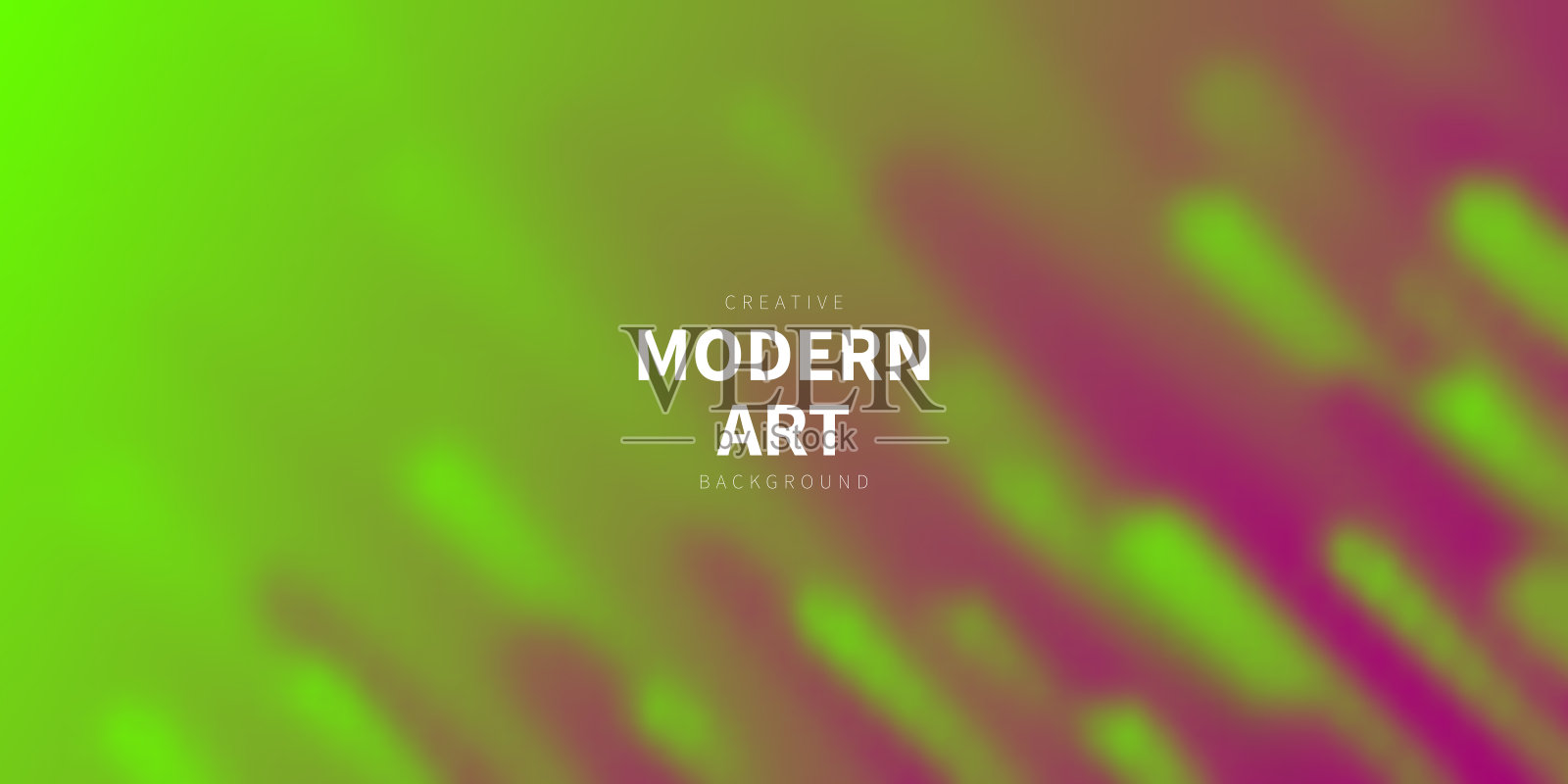 抽象模糊设计与几何形状-新潮的绿色梯度插画图片素材