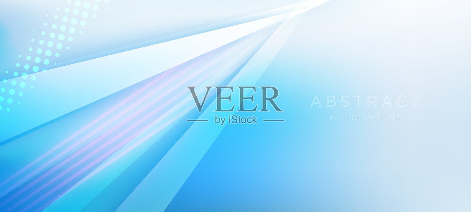 抽象的蓝色三角形优雅横幅背景插画图片素材