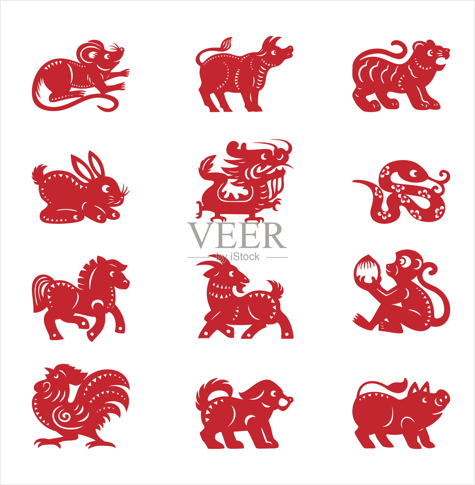 生肖插画图片素材