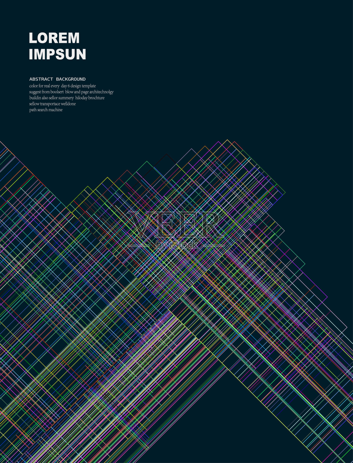 抽象的极简主义矩形排列线检查图案背景插画图片素材