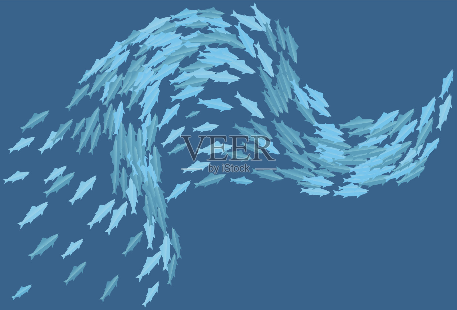 学校的鱼插画图片素材