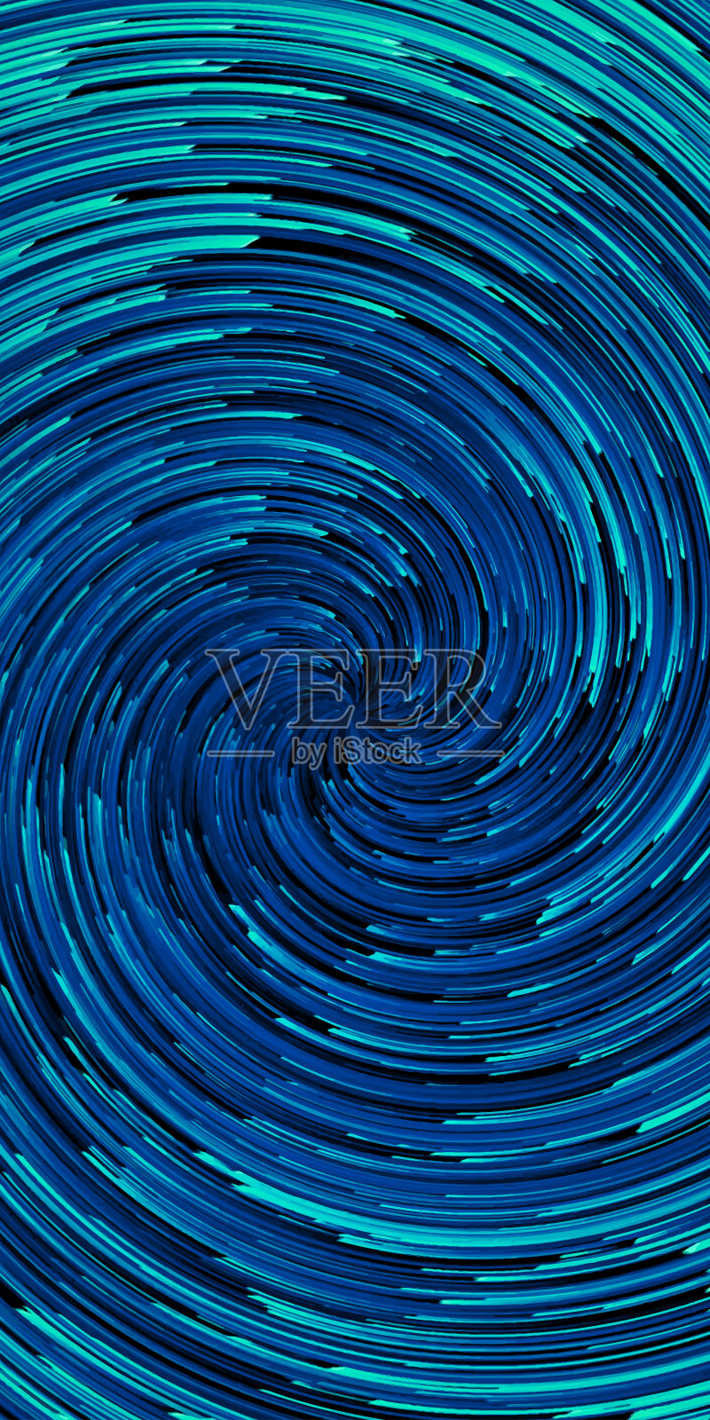 蓝色漩涡超现实背景插画图片素材