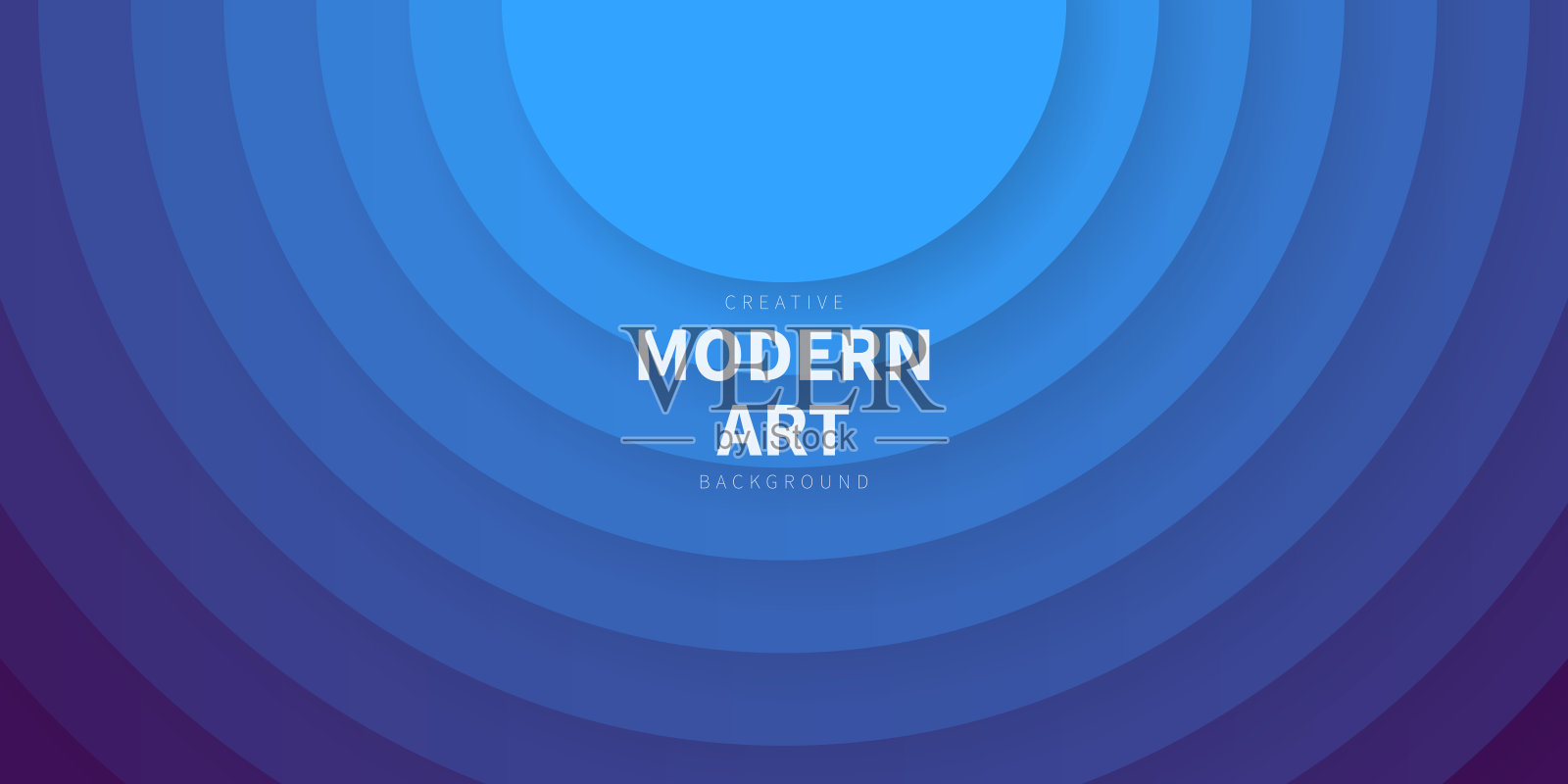 抽象设计与圆圈和蓝色渐变-时尚的背景插画图片素材