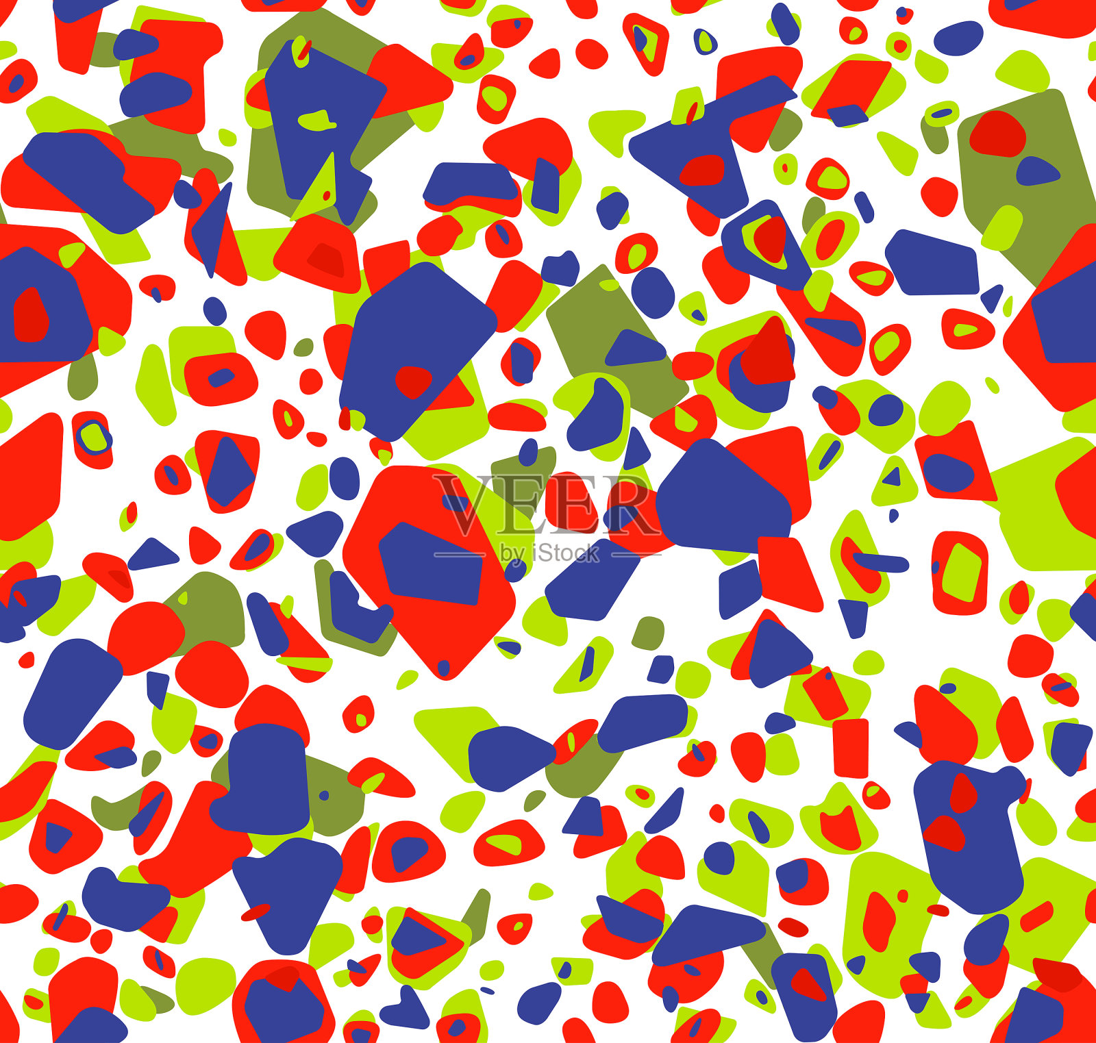 无缝的波普艺术涂鸦图案插画图片素材