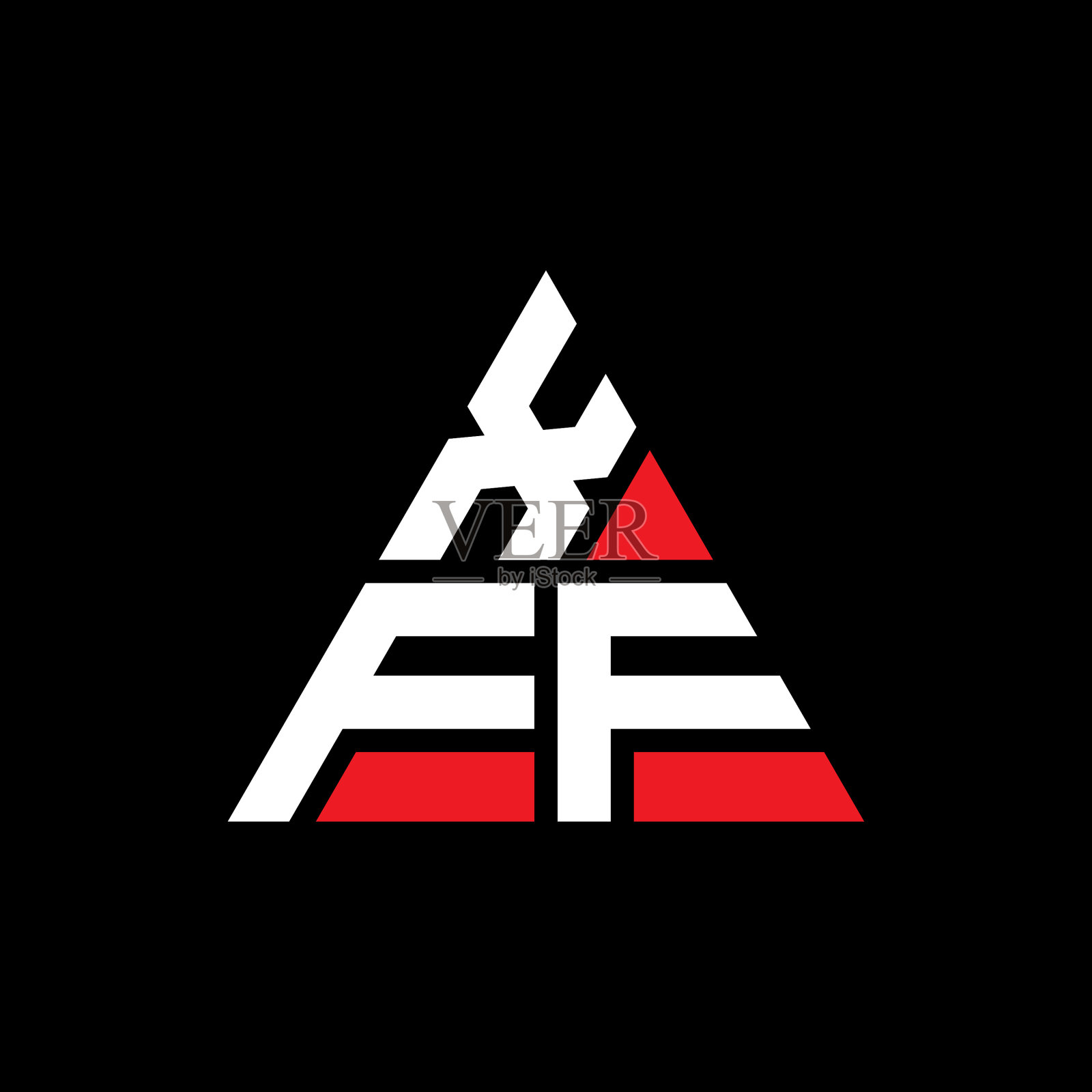 XFF三角形字母标志设计用三角形插画图片素材