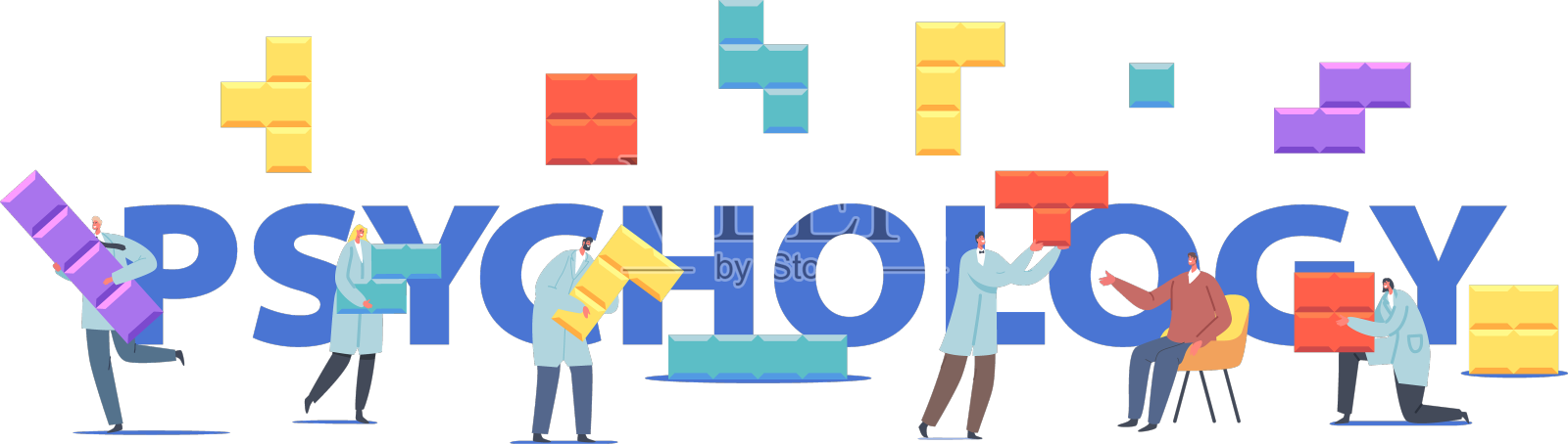 心理学概念小心理学家医生设计元素图片