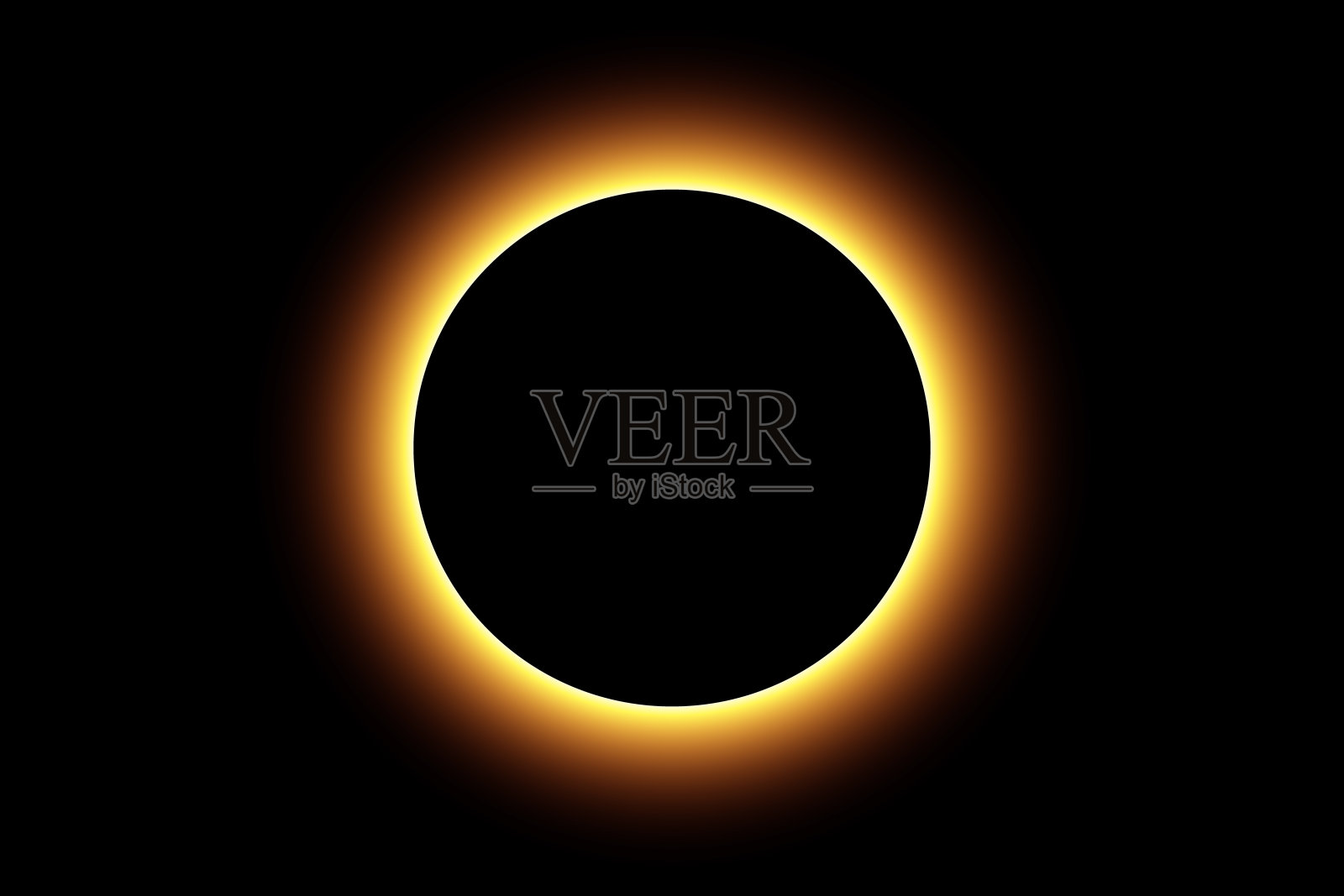 摘要:被照亮的背景-日食插画图片素材