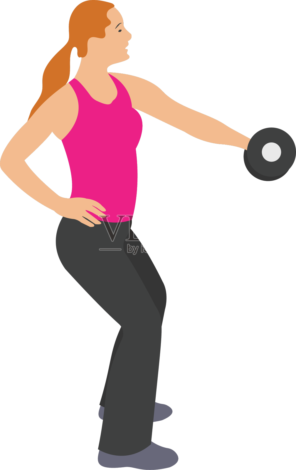 哑铃锻炼设计元素图片