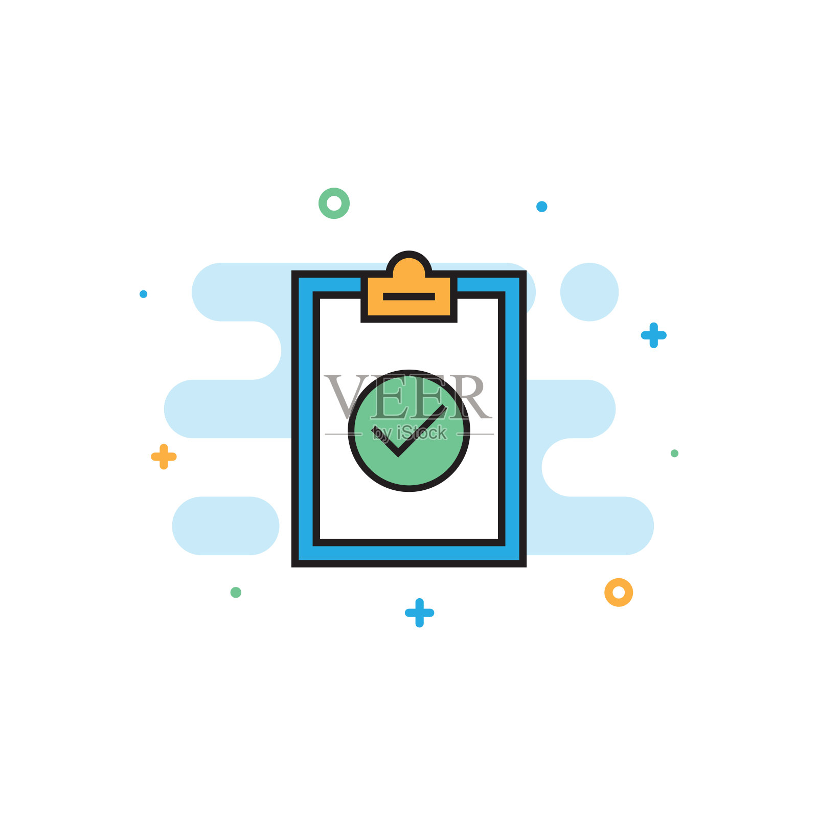 符合性和标准直线图标插画图片素材