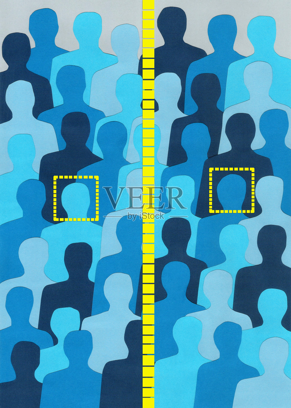 五官分明的男人插画图片素材