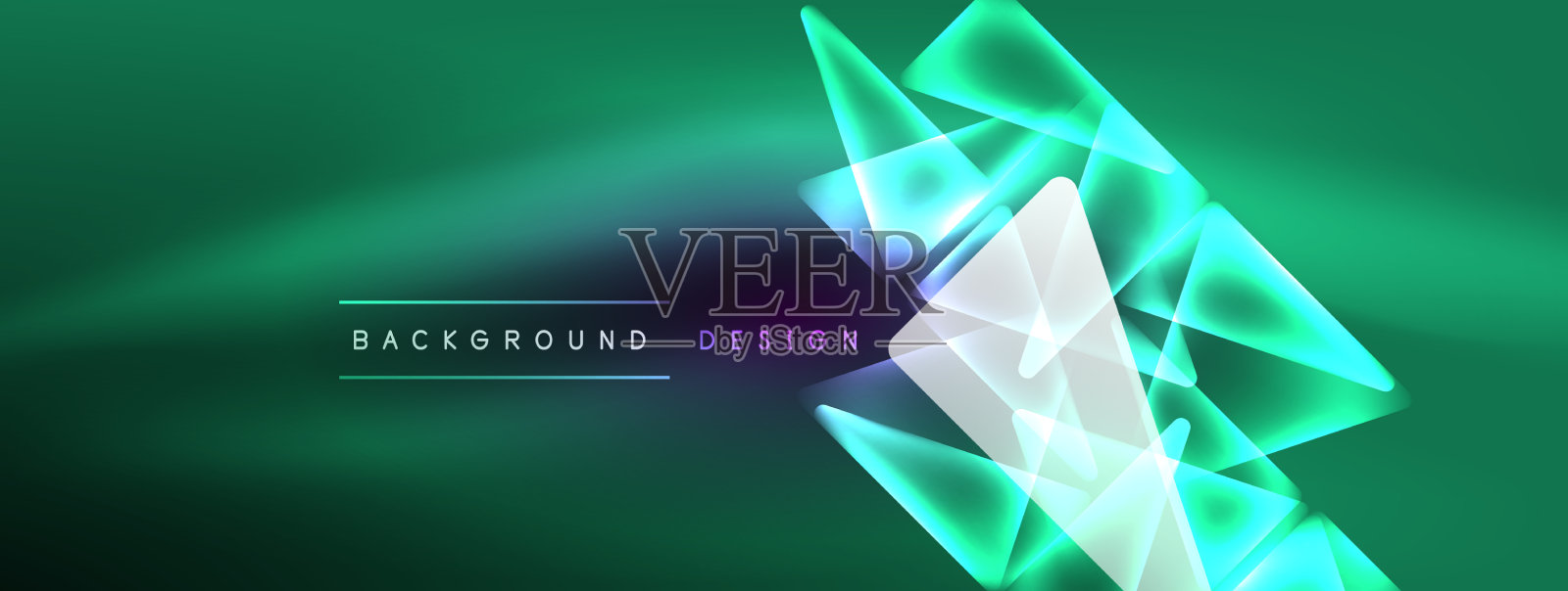 充满活力的几何霓虹灯闪亮线背景插画图片素材