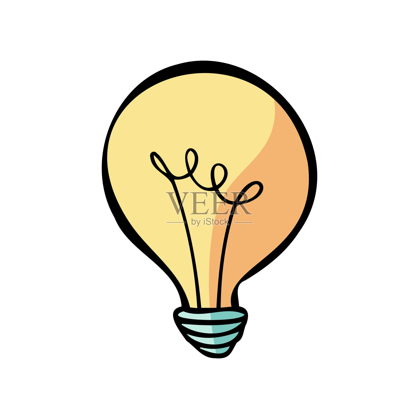 灯泡卡通插图插画图片素材