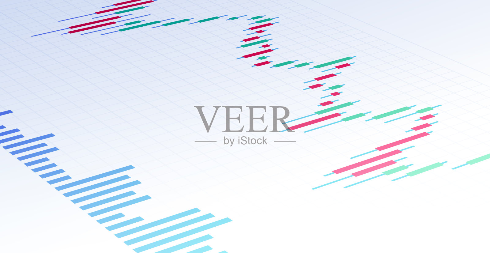 股票、货币及商品交易图表插画图片素材