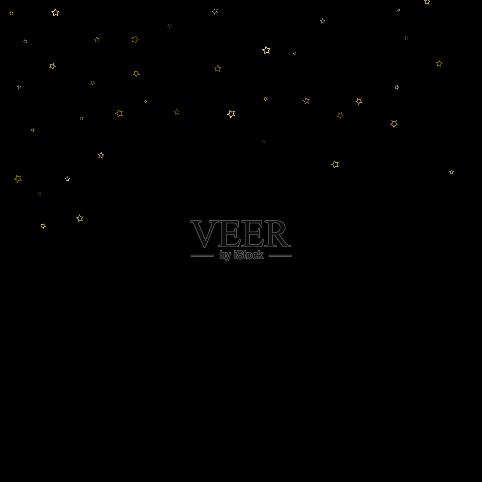 金光闪闪的星星豪华闪亮的五彩纸屑插画图片素材