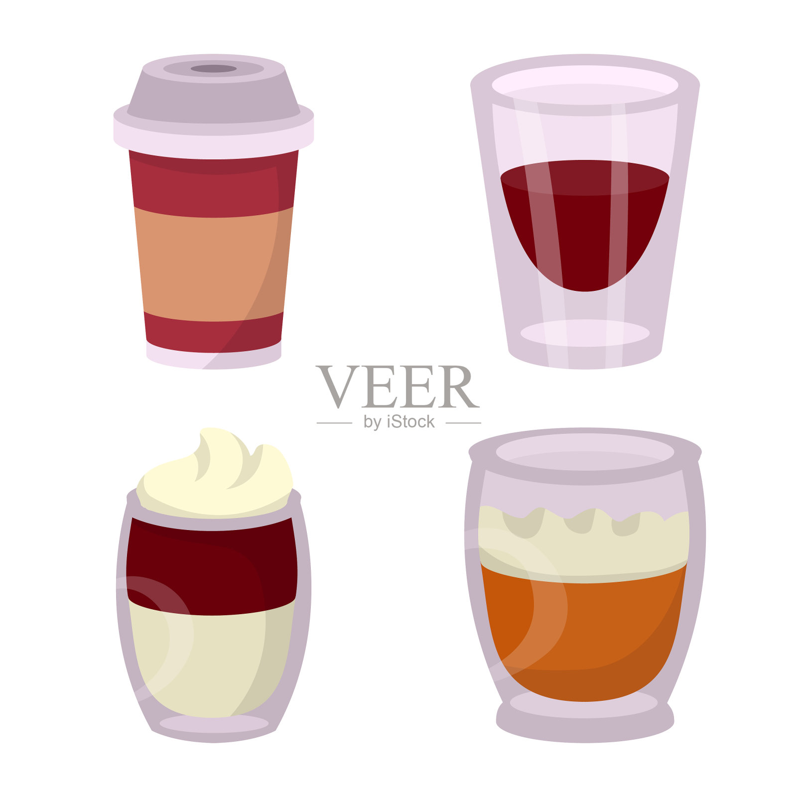 咖啡馆和餐厅的标志插画图片素材