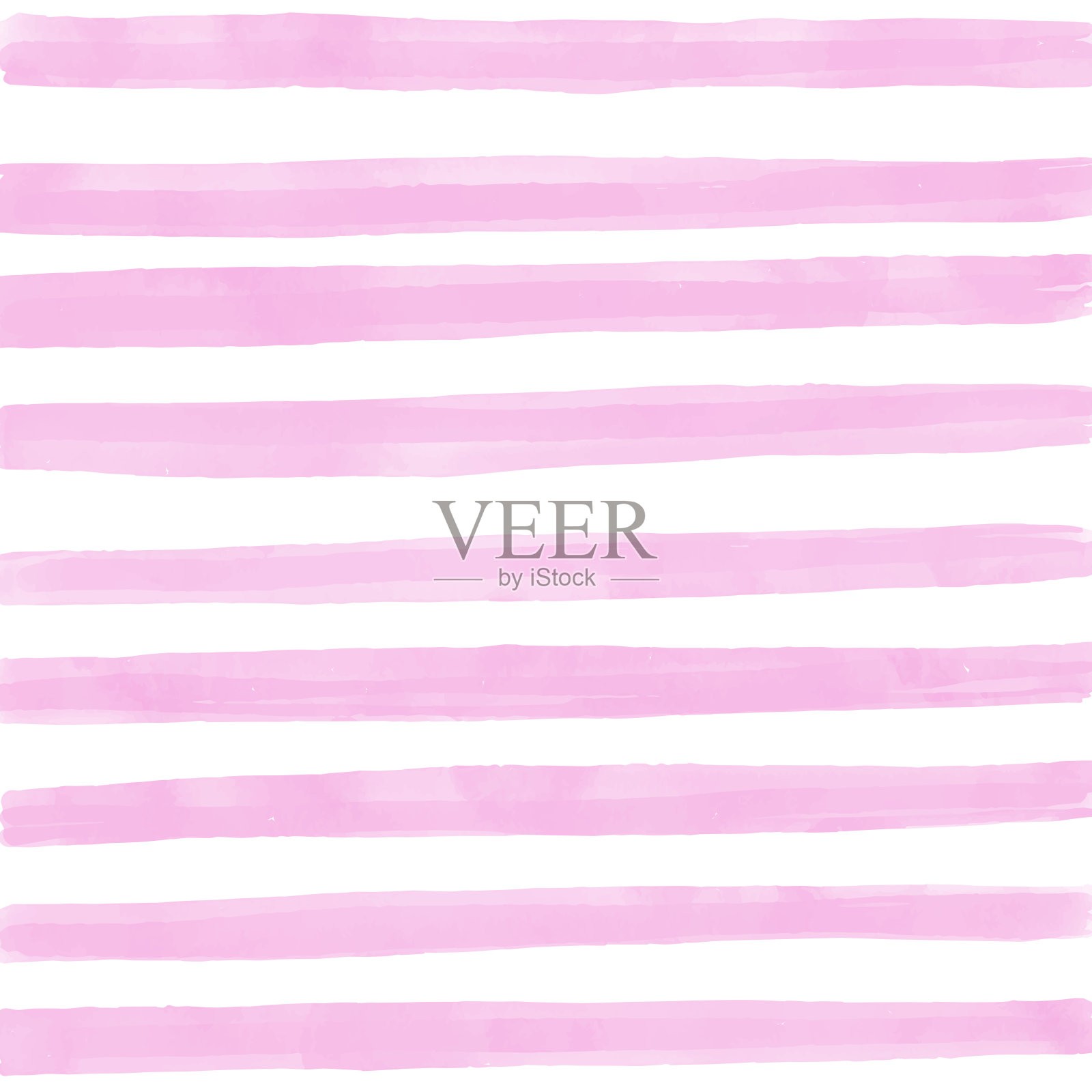 粉色水彩条纹图案背景。夏季概念，设计元素。插画图片素材