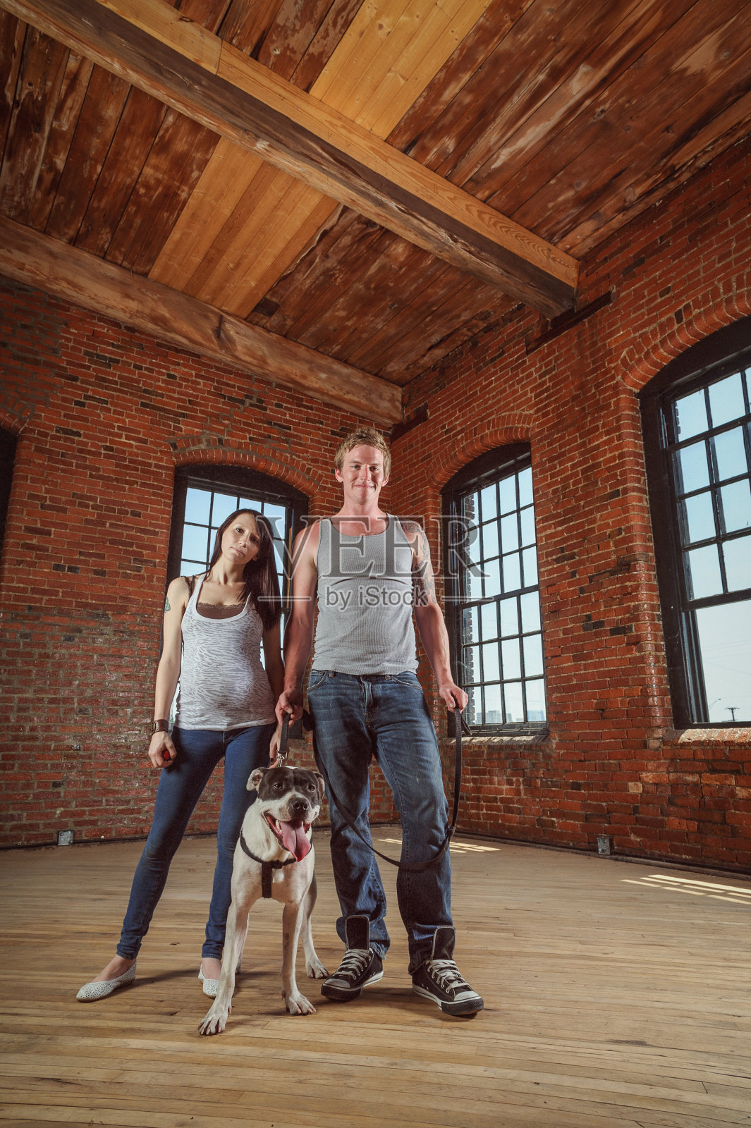 年轻的全家福照片摄影图片