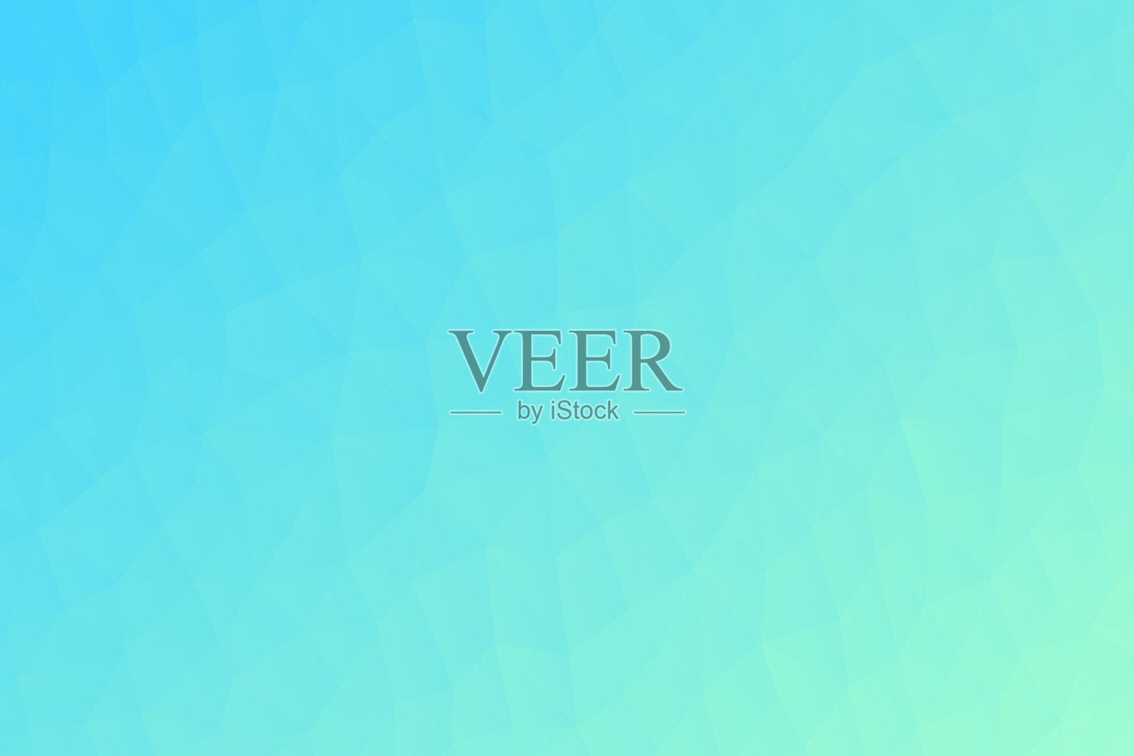 多边形马赛克与蓝色梯度-抽象几何背景-低多边形插画图片素材