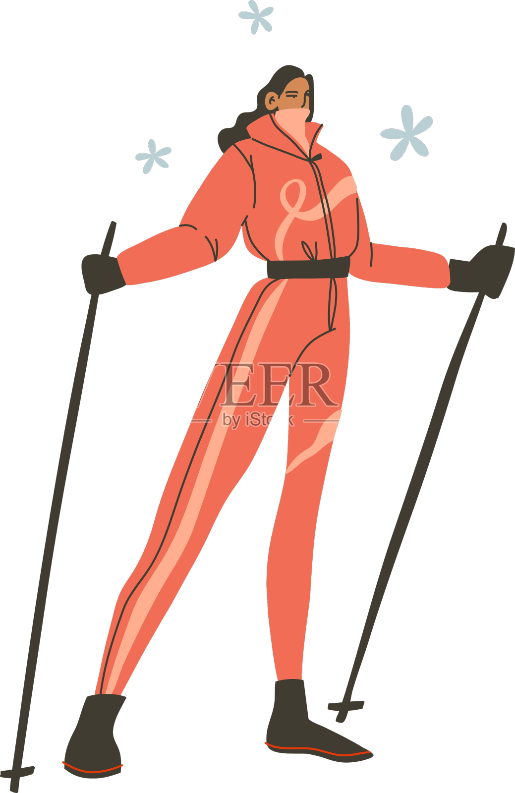 手绘抽象平面股票现代设计元素图片