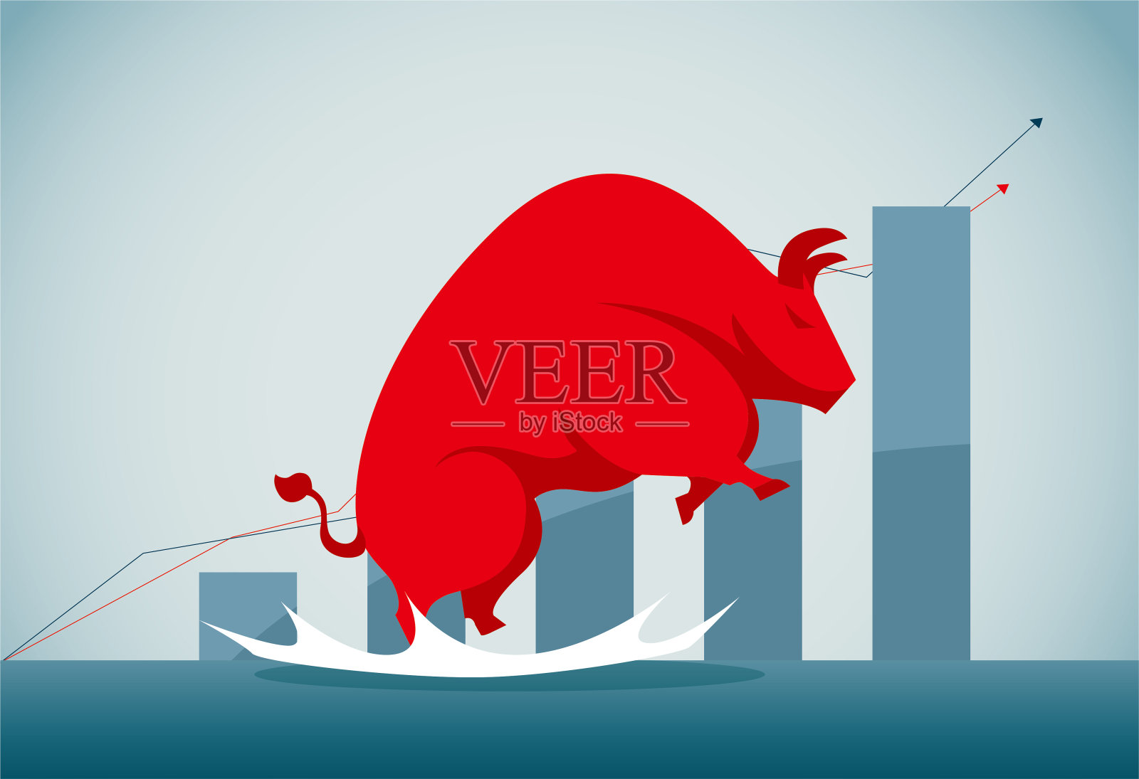 投资插画图片素材