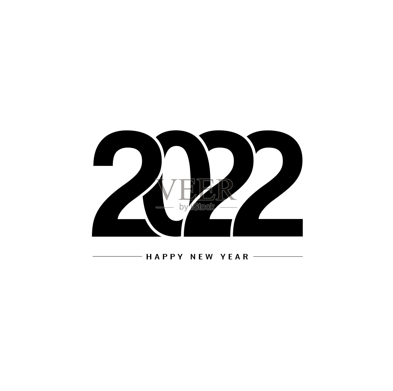 新年快乐2022文字设计背景为您的圣诞节插画图片素材