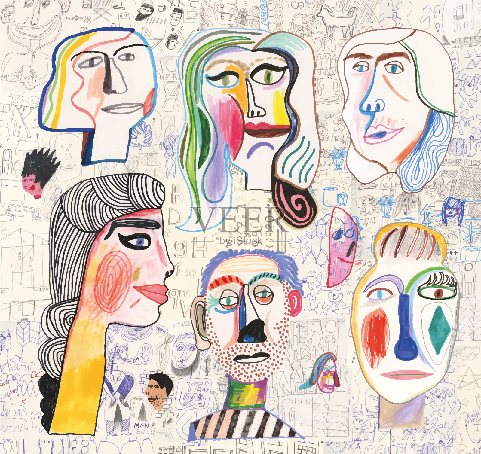 人插画图片素材