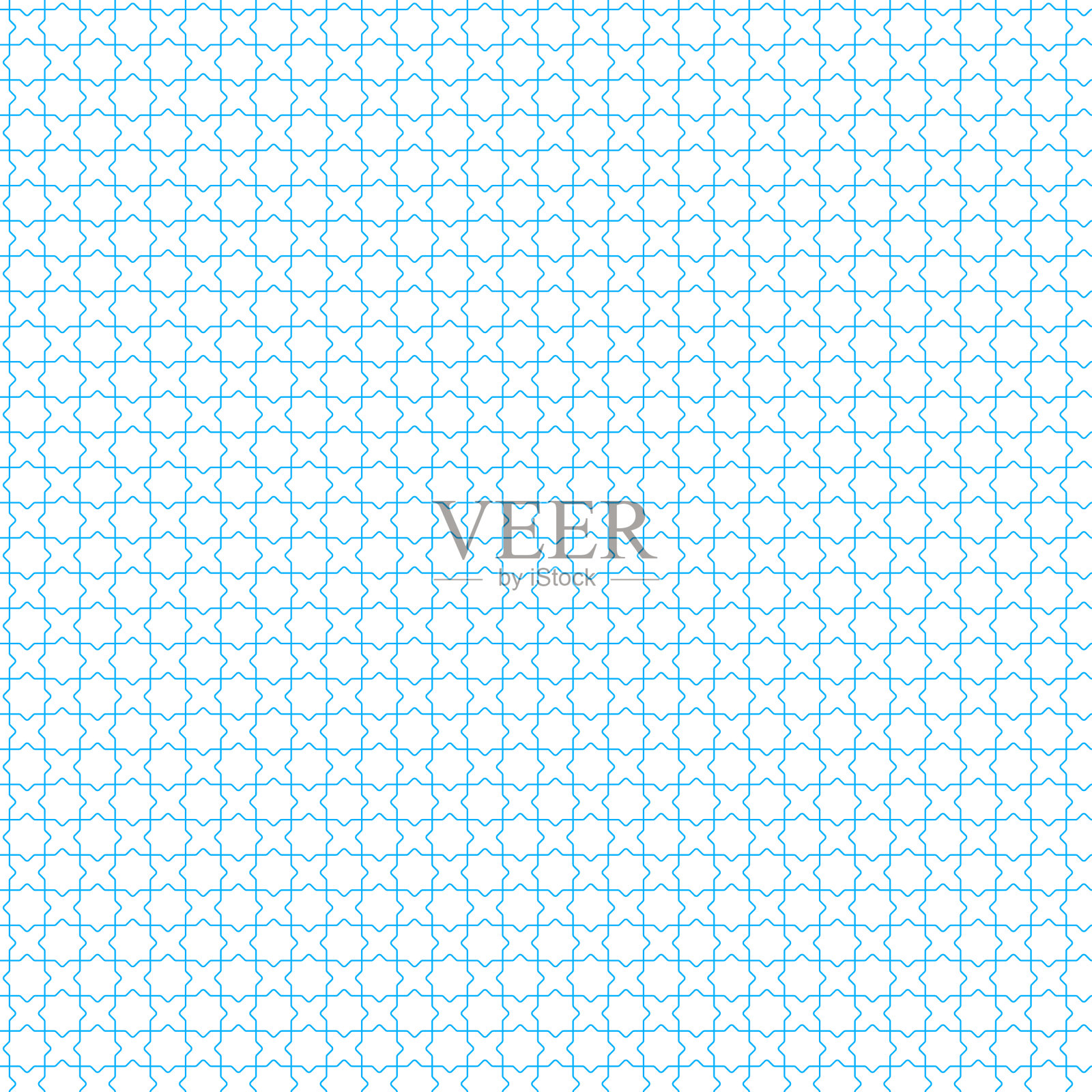 简单无缝蓝色几何百叶窗背景插画图片素材