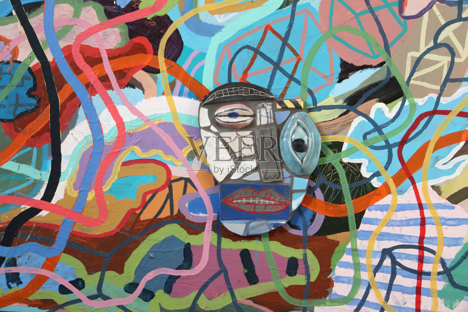 一个幻想世界中的人类插画图片素材