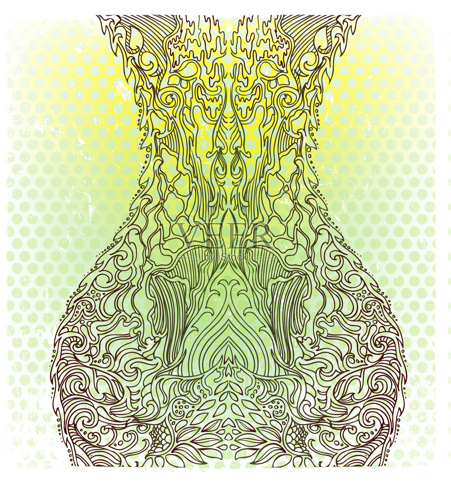 女性的流插画图片素材