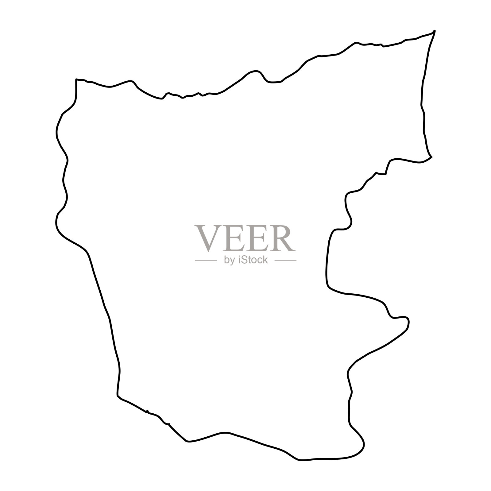 吉雷松省地图，土耳其行政区划。矢量插图。插画图片素材