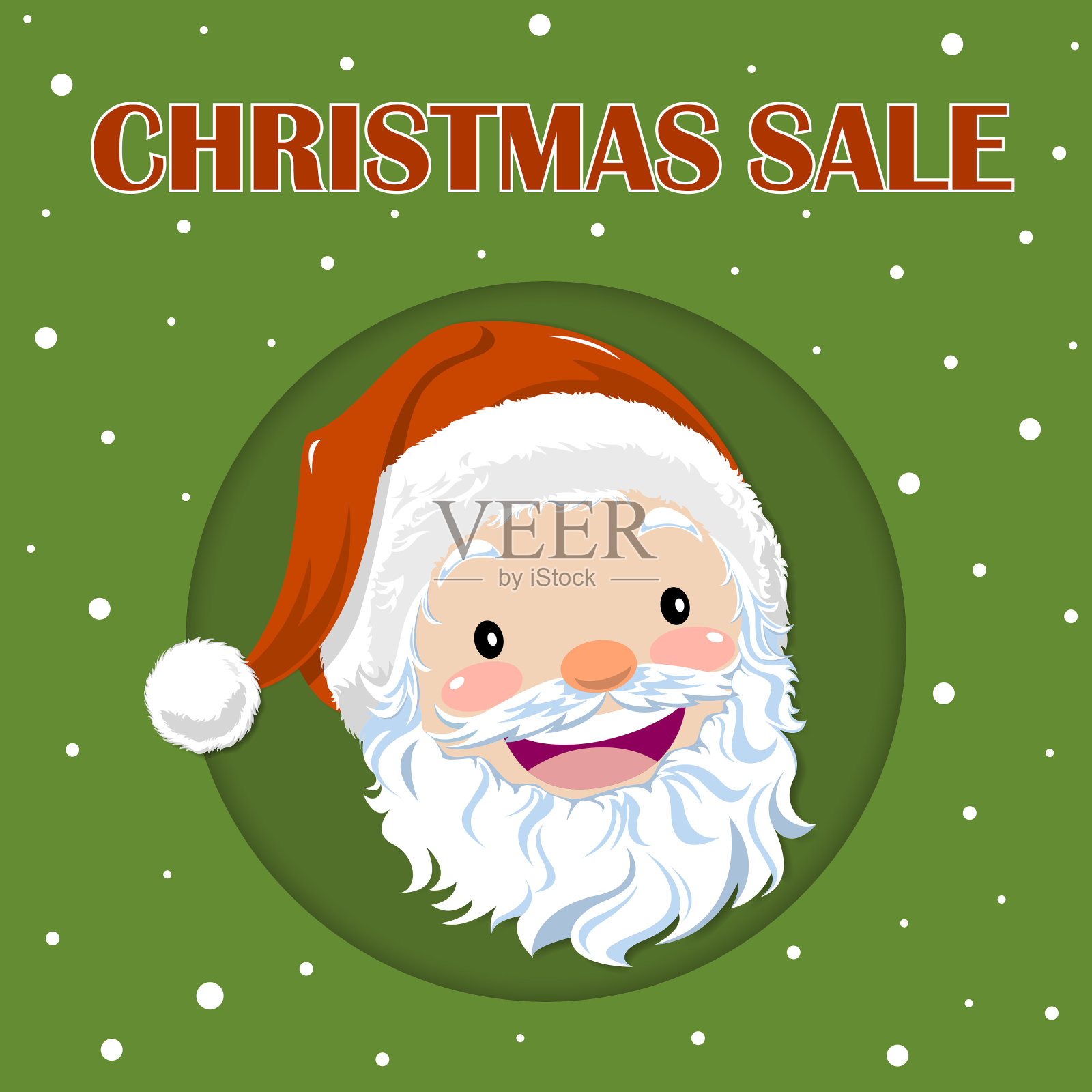 圣诞老人圣诞特卖会设计元素图片
