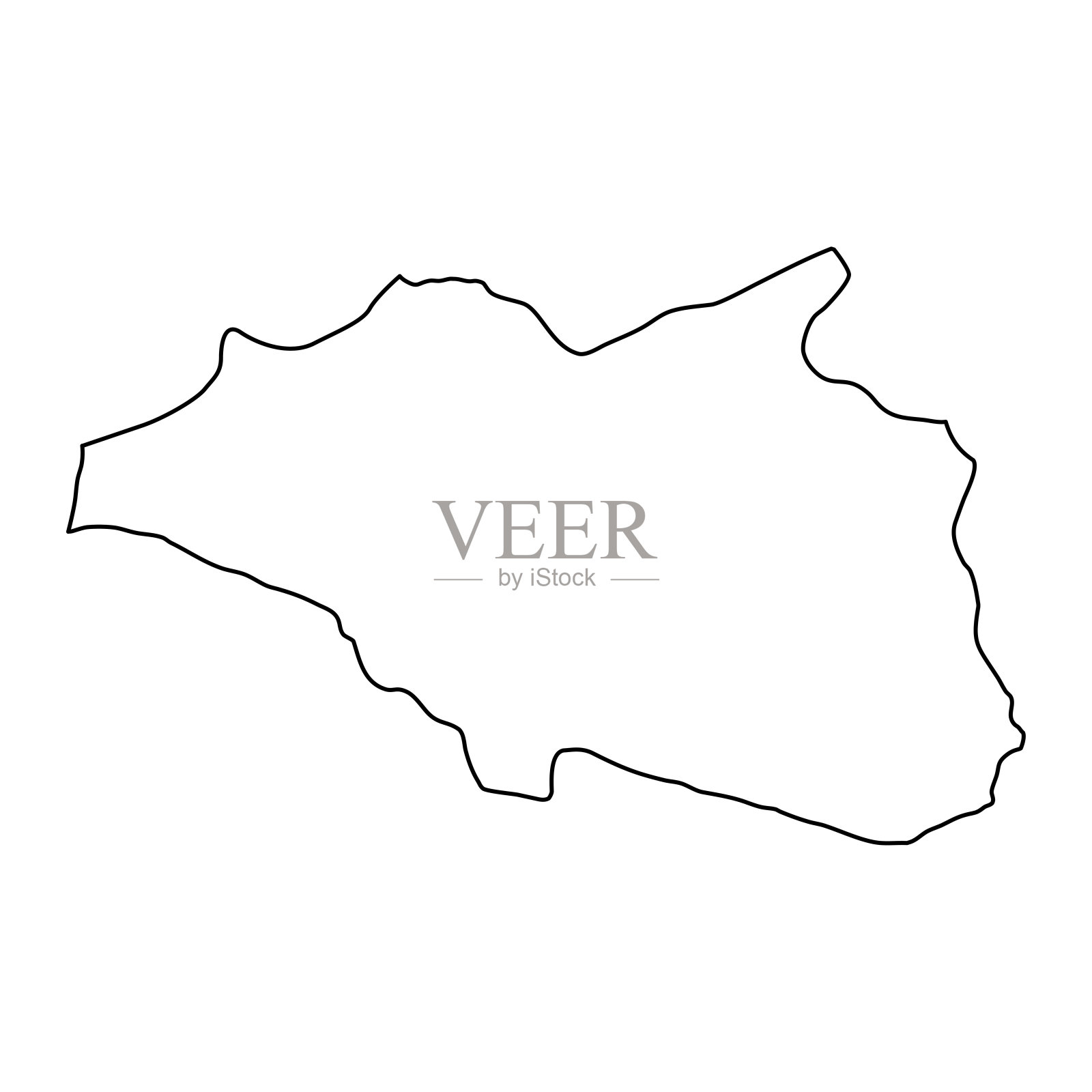 坎基里省地图，土耳其行政区划。矢量插图。插画图片素材