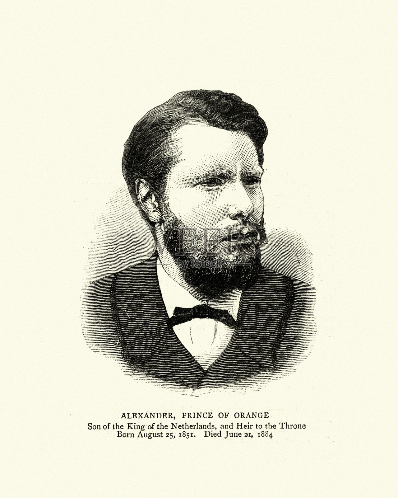 亚历山大，奥兰治王子插画图片素材