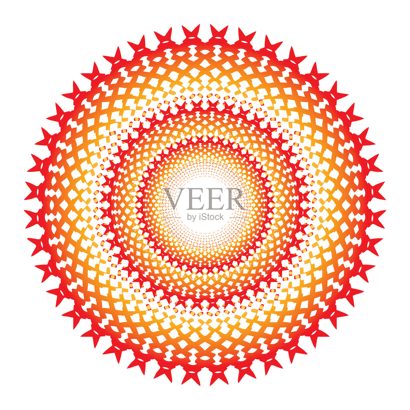 螺旋同心图案插画图片素材