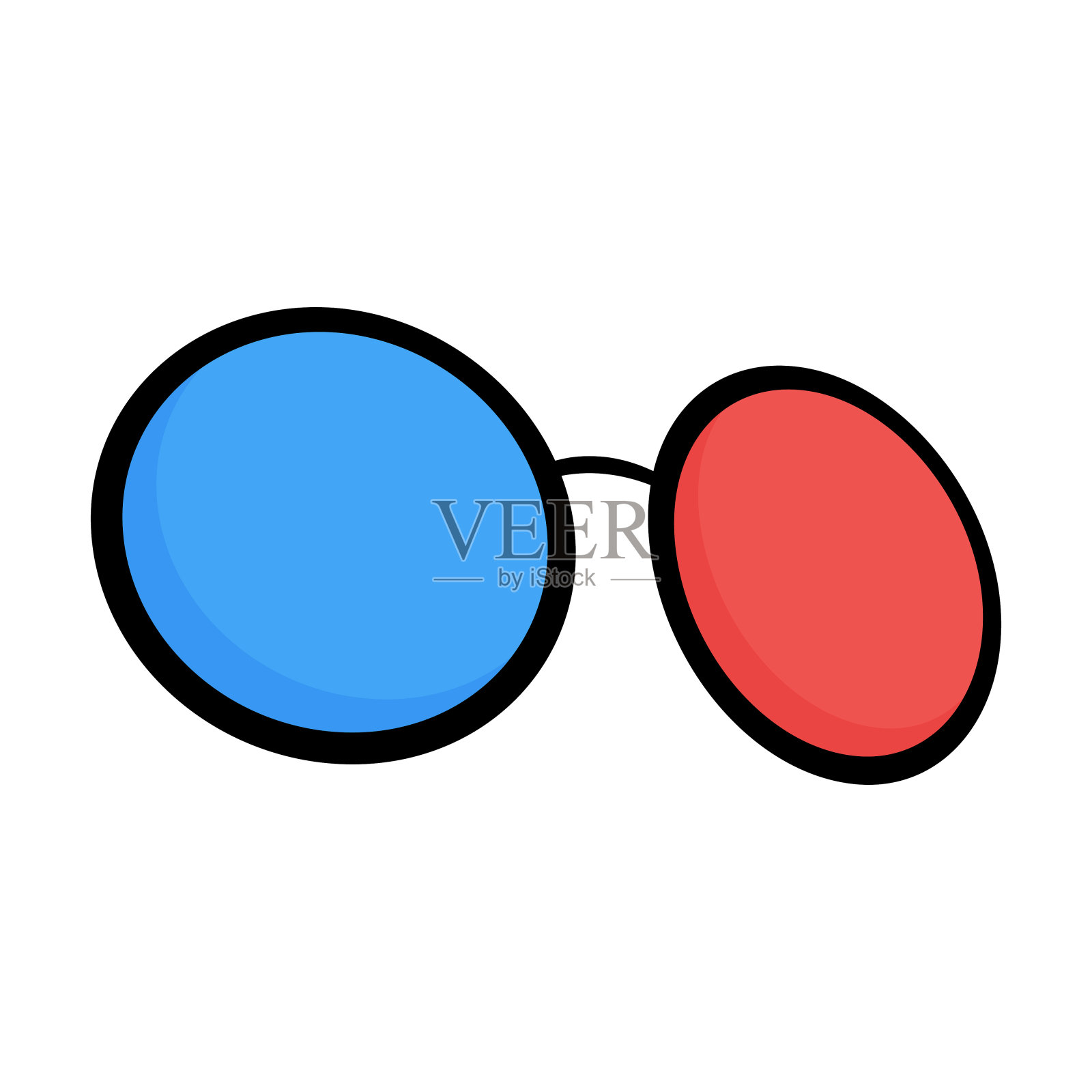 3 d眼镜插图设计元素图片