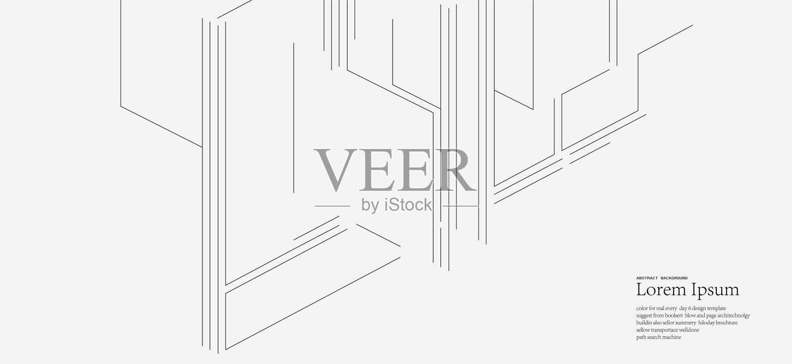 抽象的黑白几何结构背景插画图片素材