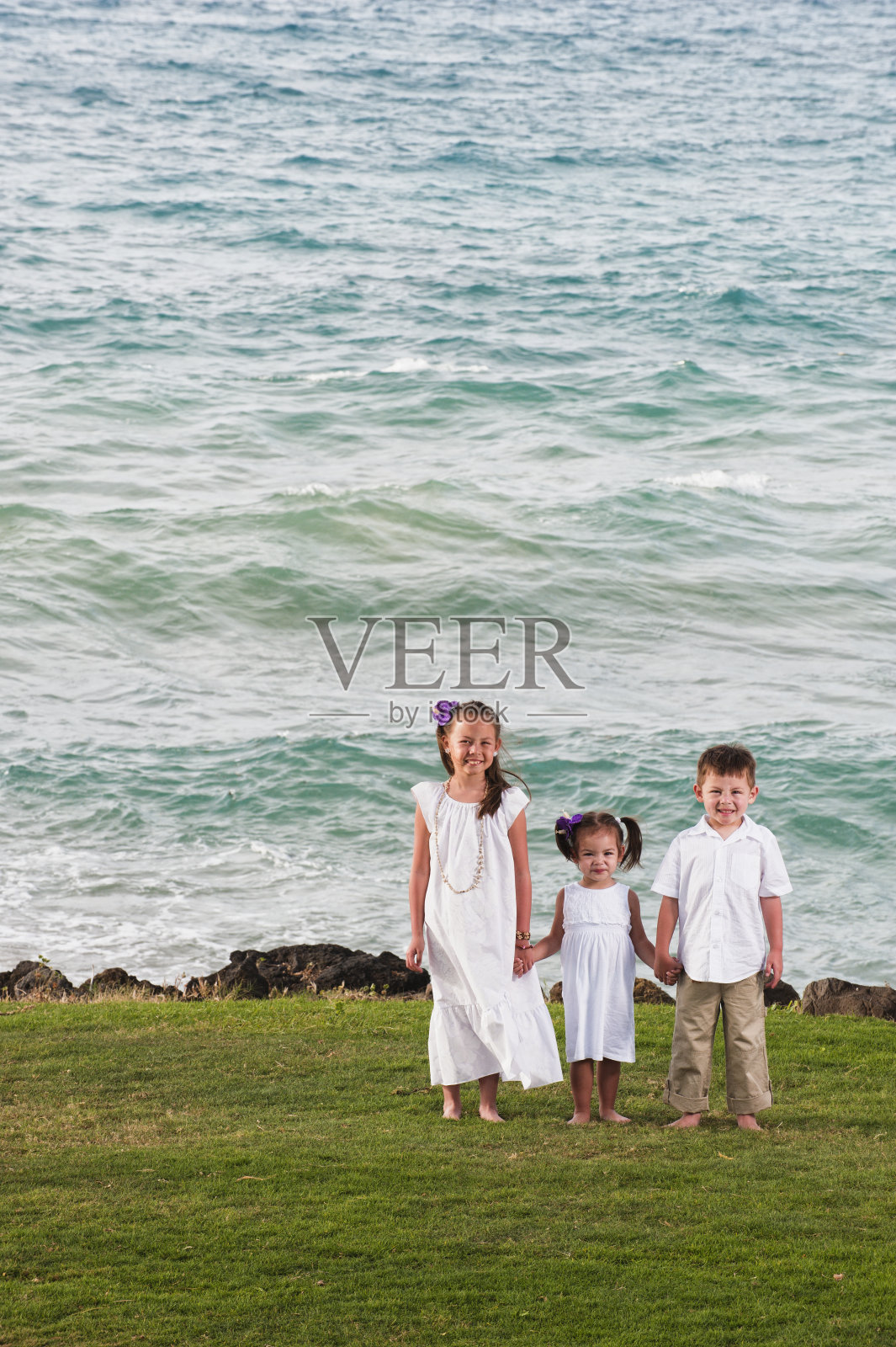 夏威夷的兄弟姐妹们照片摄影图片