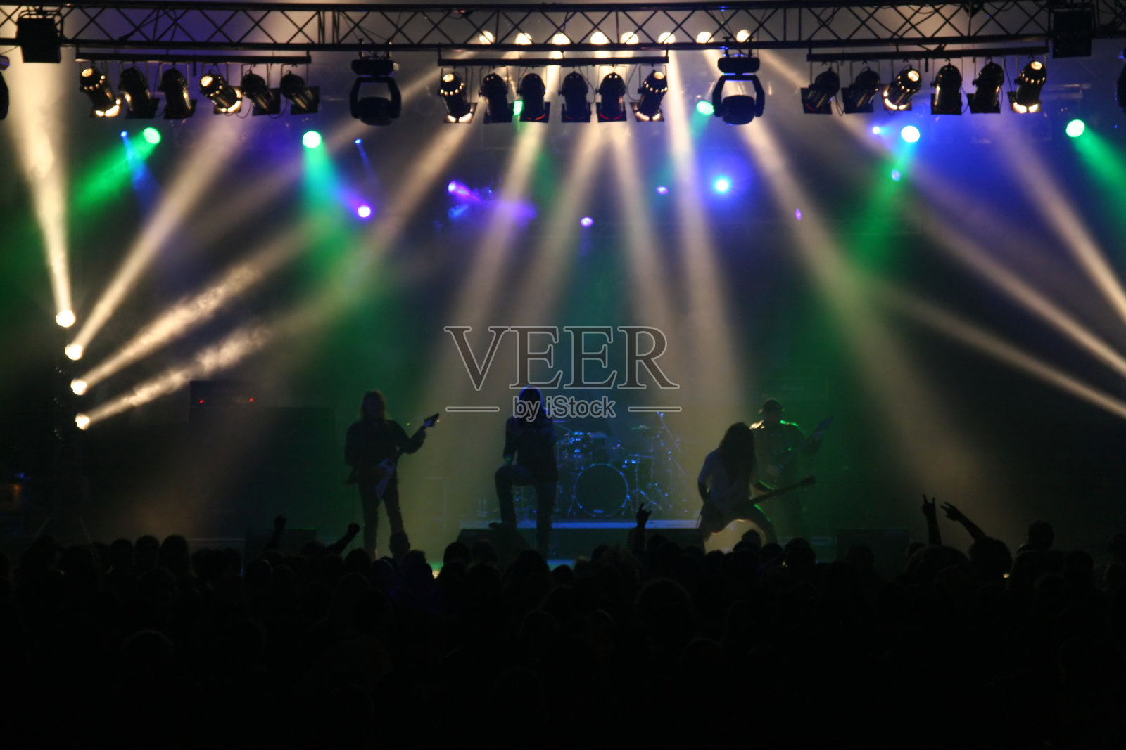 音乐会特色丰富多彩的舞台灯光照片摄影图片