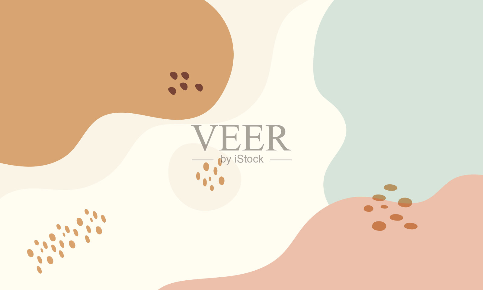 彩色蜡笔抽象背景与线条和形状插画图片素材