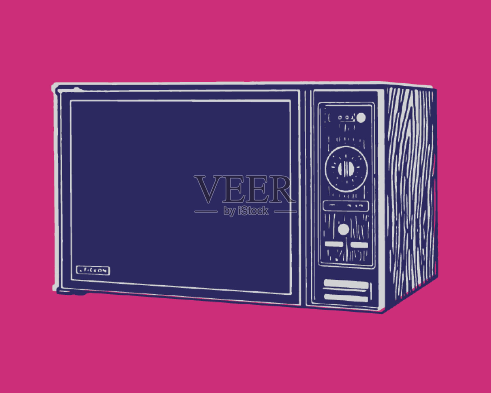 微波炉插画图片素材