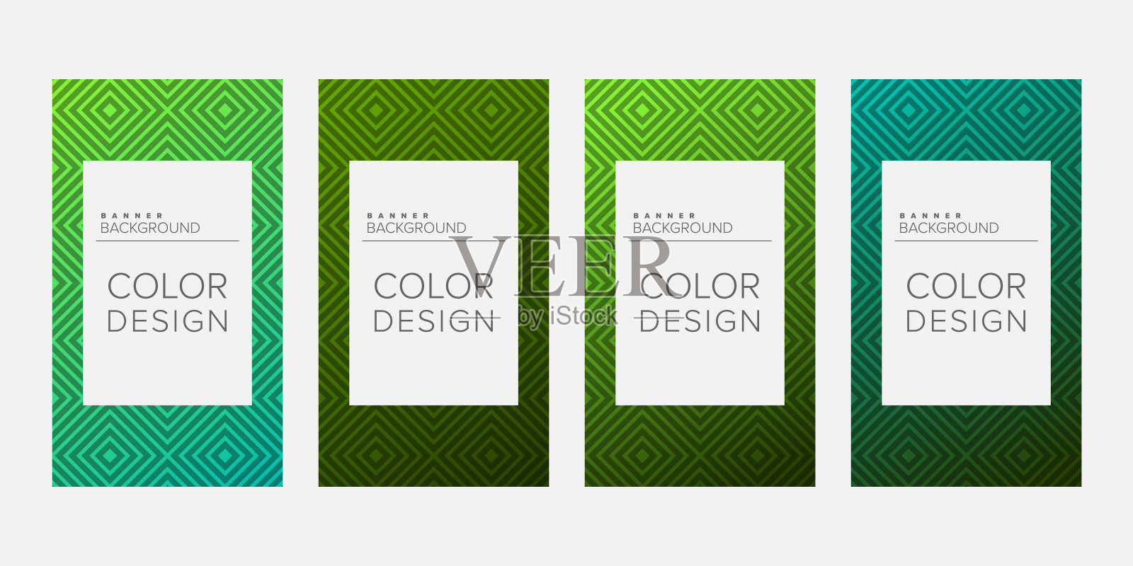 背景横幅几何线条渐变颜色矢量设计，垂直横幅设置插画图片素材