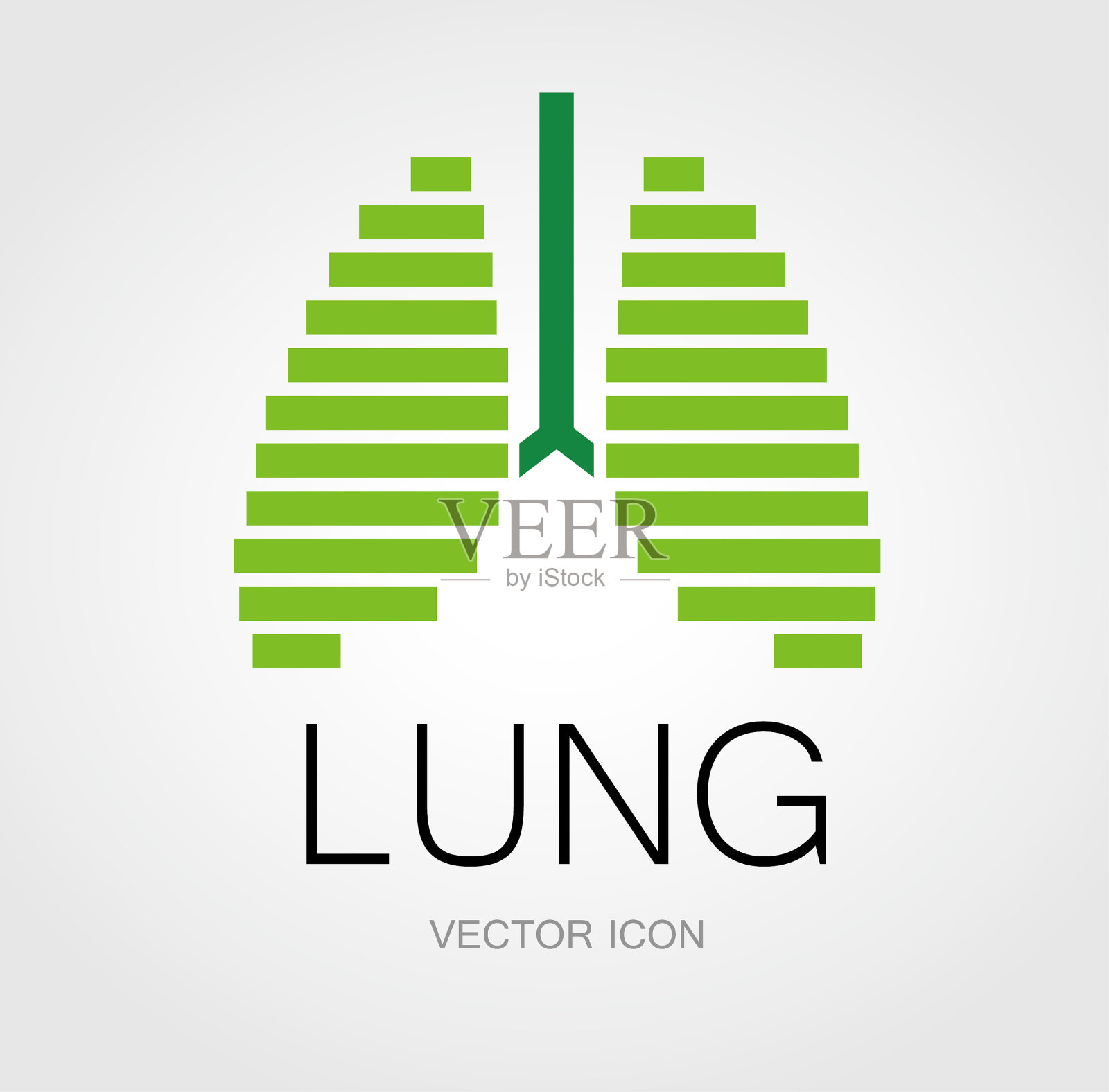 肺的象征插画图片素材