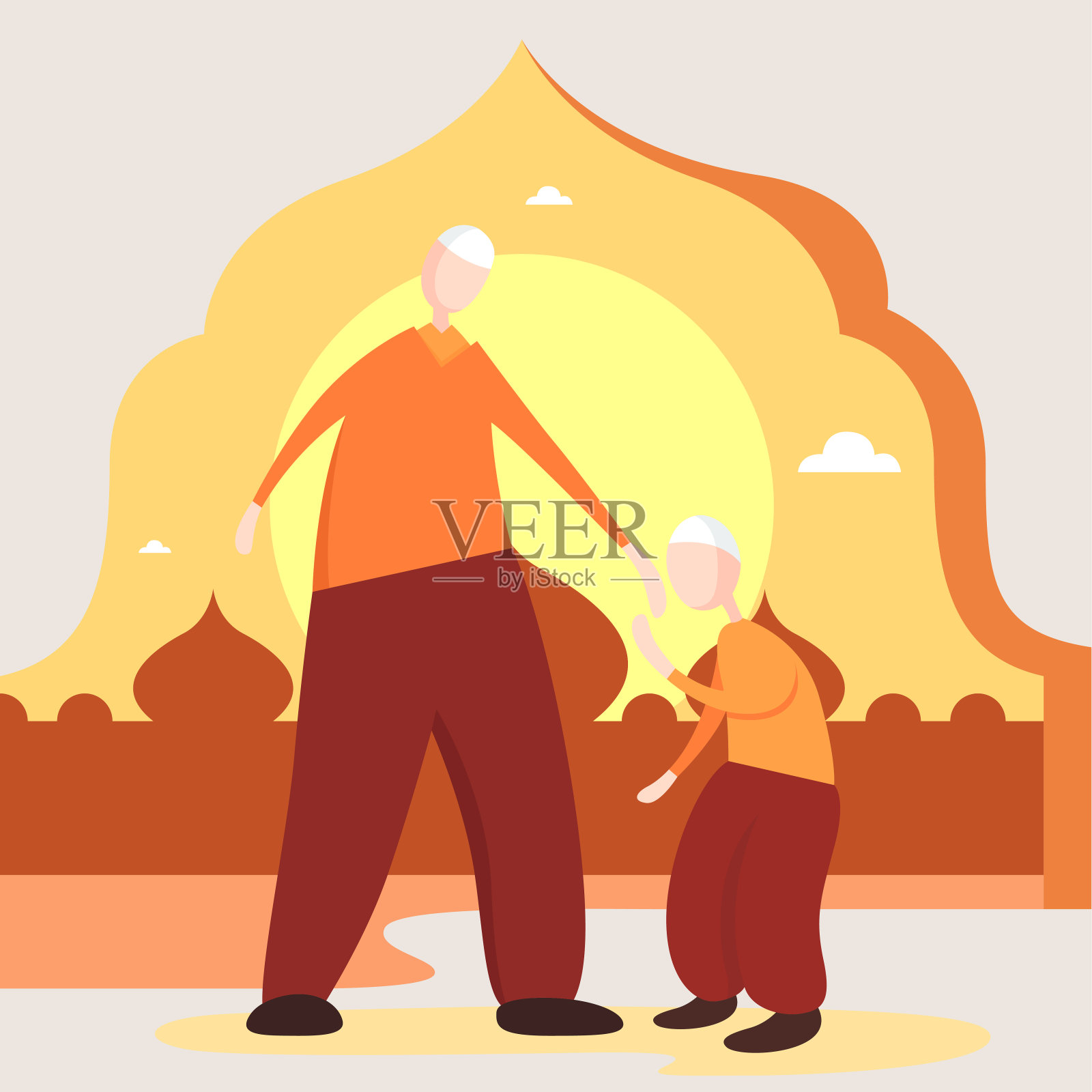 斋月Kareem插画图片素材