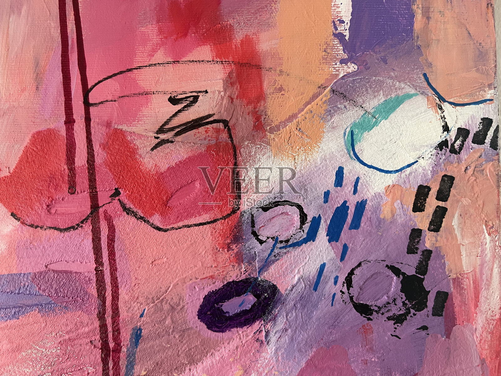 丙烯酸抽象背景插画图片素材