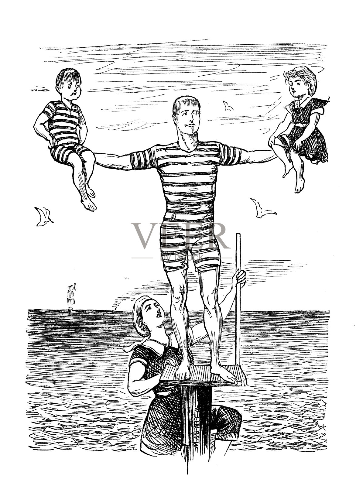 英国讽刺漫画插画图片素材