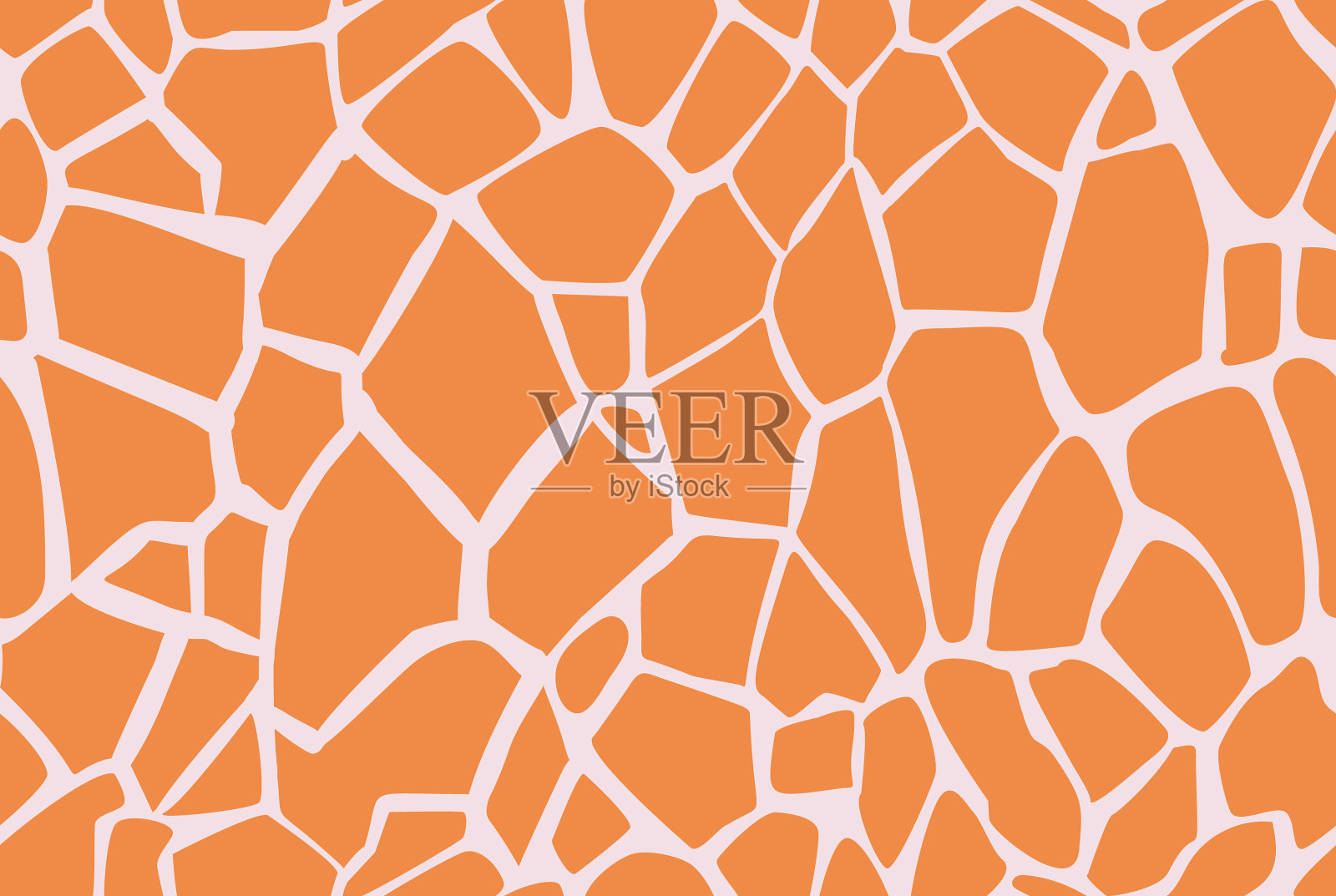 长颈鹿无缝模式狩猎动物皮肤打印插画图片素材