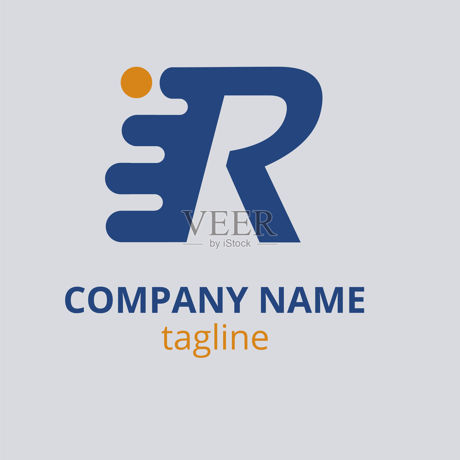 渐变彩色标志模板平面设计插画图片素材